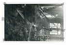 altes Baryt-Foto X zerstrte Lokwerkstatt Italien? um 1943/44 - ca 9x14  B4594