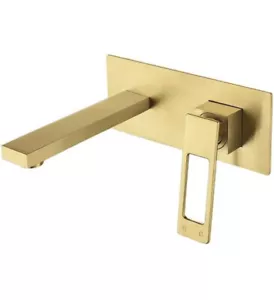 kunmai wall mount brushed gold faucet for sink - Picture 1 of 5