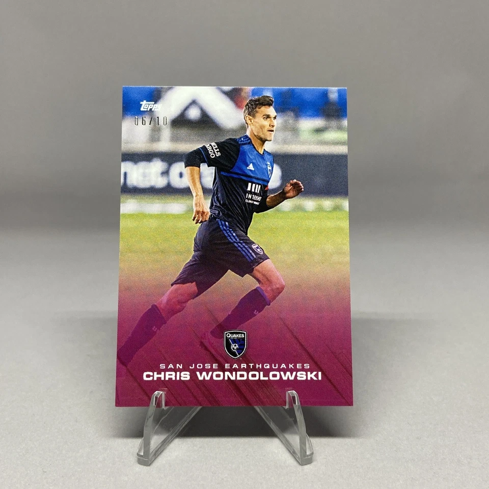 2020 Topps MLS Playoffs Red /10 Chris Wondolowski #16A - Image 1 of 4