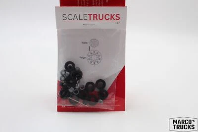 Scaletrucks Construction kit 5x Lenkachse Tractor grey/black ST-0401 1:87 /STA1 - Image 1 of 3