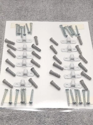 PACK DE 12 CLOSETMAID 7556 Clips de Estante de Hormigón/Perno Fija Estante a Pared Foto 1 de 4