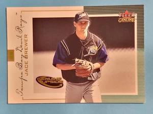 2001 Fleer Genuine Upside RC Jace Brewer Tampa Bay Devil Rays #129 1193/1500 ⚾ - Picture 1 of 5