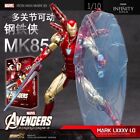 Zd Toys Marvel Avengers Iron Man Mk85 Mark 85 Action Figure Toy Xmas Gift New