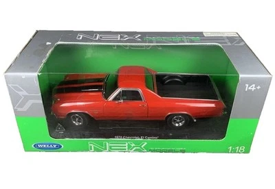 RED 1970 CHEVROLET EL CAMINO 1:18 WELLY OPENING HOOD, DOORS & TAILGATE - Image 1 of 3