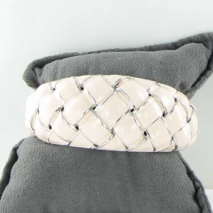 650 $ Belle Etoile Cestina Armband Manschette rosa Emaille Sterlingsilber - Bild 1 von 4