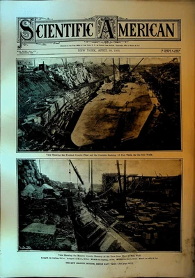 Scientific American April 29 1905 Boston Navy Yard Victoria Falls - Image 1 of 3