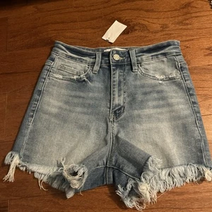 VERVET JEAN SHORTS HIGH RISE NEVER WORN GENUINE AUTHENTIC GREAT CONDITION SIZE S - Picture 1 of 5