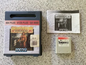 SUPER RARE! - AMSTRAD CPC GX4000 - BARBARIAN 2 - OCEAN - Cartridge - Afbeelding 1 van 10