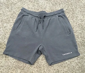 YoungLA The Perfect Shorts Herren Large grau Kordelzug Sweatshorts Fleece Gym - Bild 1 von 6