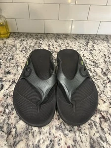 Oofos Herren OOriginal Sport Sandale Gr. 45 Recovery Sport Slide Zehentrenner grau silber - Bild 1 von 9