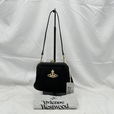 Bolso sin asas Vivienne Westwood para mujer Vivienne Moire Kisslock negro Foto 1 de 4