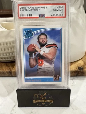 Panini Donruss 2018 - Clasificado Rookie Baker Mayfield #303 (RC) PSA 10 Foto 1 de 2