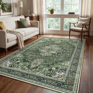 - Tappeto Vintage 160X230Cm - Antiscivolo, Facile Da Pulire, Con Pelo Corto - pe - Foto 1 di 12