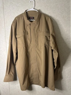 TACTICAL Tan and khaki military jacket 2XL MENS - Image 1 of 4