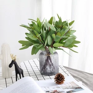 3D Printing Silk Willow Leaves Green Leaves Fake Plants Christmas Decorations - Picture 1 of 22