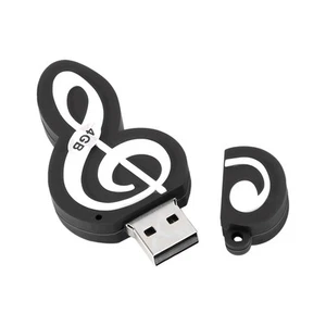 USB 2.0 Stick Cute Cartoon Memory Stick Music Notes Symbol USB 2.0 Memory9917 - Afbeelding 1 van 8
