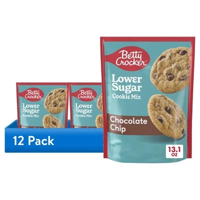 (12 包)Betty Crocker 低糖巧克力片饼干混合装,13.1 盎司 — 第 1/4 张图片