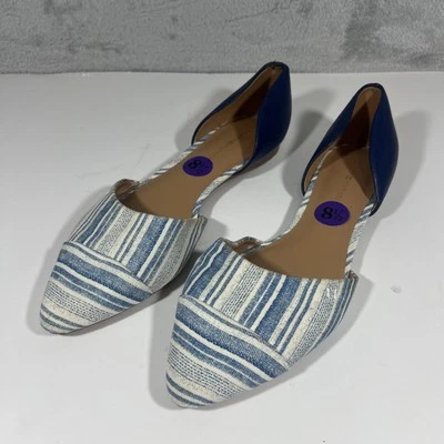 Sapatilhas femininas listradas azuis brancas Tommy Hilfiger 8,5 listradas Naree frete grátis - Imagem 1 de 4