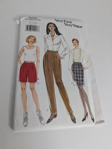 Very Easy Misses Skirt Shorts Pants Pattern Size 12 14 16 Vogue 9290 Uncut - Picture 1 of 5