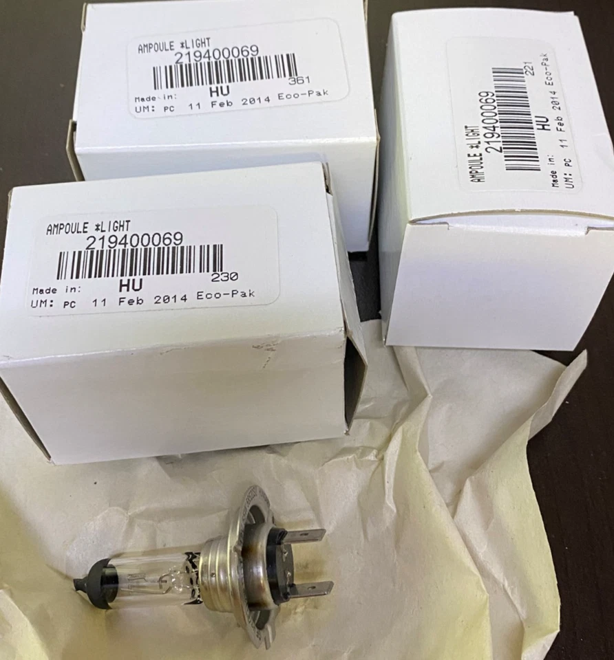 Bombilla halógena Can Am OEM x3 2008-2011 Spyder GS 900, Roadster SE5 SM5 219400069 Foto 1 de 1