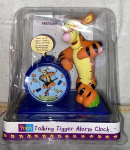 Disney Winnie The Pooh Talking Tigger Quartz Alarm Clock Fantasma Vintage NEW - Picture 1 of 7