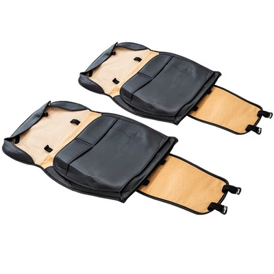 2Pcs Front 5-Seat Car Leather Seat Cover W/ Storage Pouch For Toyota Hilux Foto 1 de 4