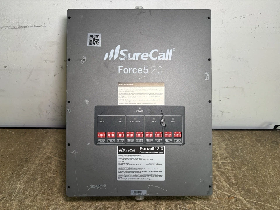 SURECALL FORCE5 2.0 2G-3G-4G Voice Data Consumer Signal Booster - Image 1 of 4