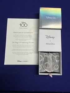 Disney Parks 2023 100 Years 100th Anniversary Mickey Ears Bracelet Pandora 7.9 - Picture 1 of 9