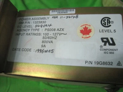 LOTE BB206 fuente de alimentación para impresora IBM 1323830 6252 Foto 1 de 4