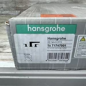 Hansgrohe 71747001 Talis E3 RTS Deck Mounted Roman Tub Filler Trim - Chrome - Picture 1 of 6