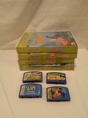 Leap Frog-Leapster Learning Games (4 games)  I Spy Pet Pals Nemo Nihao Kai-Ian - Image 1 of 4