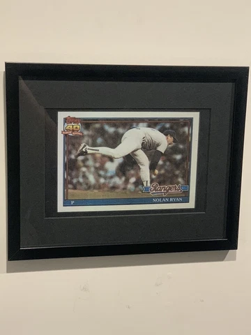 1991 Topps Nolan Ryan (Custom Mini Poser) Frame Not Included (READ) Cover
