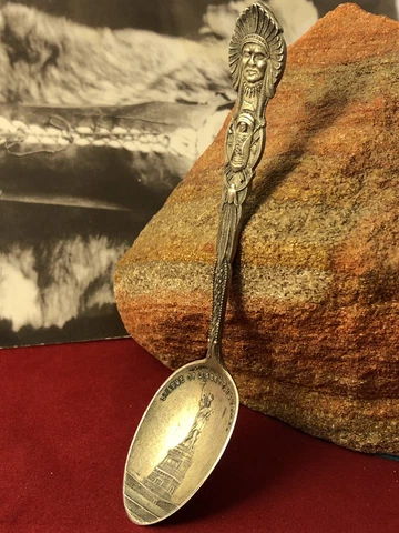 Edwardian Simpson Hall&Miller sterling chief headdress Liberty spoon 080819fBI Cover