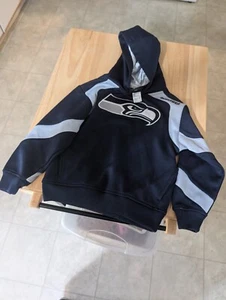 NFL Team Apparel niños talla 5/6/seahawks/sudadera dulce camisa/tirar - Imagen 1 de 20