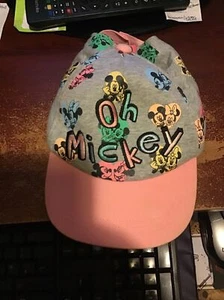 DISNEY OH MICKEY MINNIE KIDS BASEBALL CAP AGES 8-12 BIRTHDAY CHRISTMAS - Picture 1 of 2