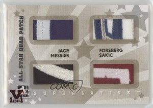 2007 ITG Superlative All-Star Silver Vault Ruby 1/1 Jaromir Jagr Quad Patch 4ro