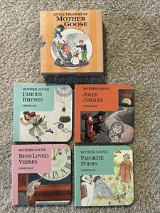 Vintage "Little Treasury of Mother Goose" 4 Volume Set Derrydale Books 1995 - Picture 1 of 10