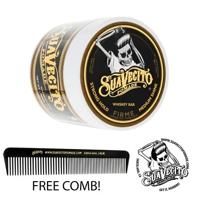 Suavecito Firme (Strong) Hold Whiskey Bar Pomade 4 oz - Image 1 of 4