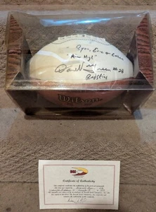 NFL Washington Redskins #28 Darrell Green Signed Autographed Football W/COA - Picture 1 of 4