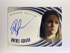 FARSCAPE 2004 THROUGH THE WORMHOLE A44 Rachel Gordon as Lo'Laan AUTOGRAPH AUTO