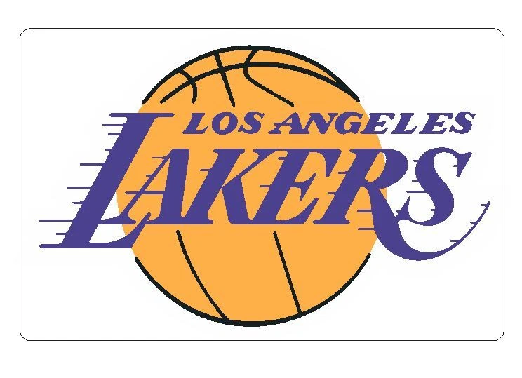 Adesivo adesivo de basquete Los Angeles Lakers NBA S93 - Imagem 1 de 1