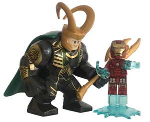 Lego Iron Man Superheroe  discontinued + Big Maxi Loki Avenger Figure - Picture 1 of 8