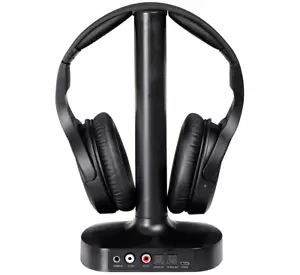 Cuffie wireless per TV senza fili ricaricabili stereo base trasmettitore jack - Foto 1 di 24