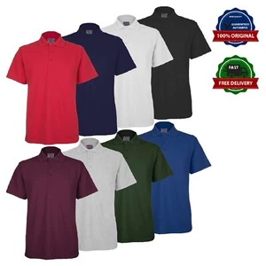 Mens Polo T Shirts Size S to 4XL - LIGHTWEIGHT SHIRT SPORT WORK LEISURE CASUAL - Picture 1 of 9