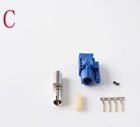 10pcs Fakra HSD LVDS C Blue Female Straight Connector Dacar 535 4+2 Core for BMW
