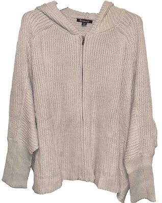 Suéter con cremallera con capucha para mujer Roaman’s 508-0289-2, 30/32 Foto 1 de 4