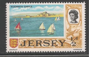 Jersey #7 (A3) VF MNH - 1969 1/2p Elizabeth Castle & Queen Elizabeth II  - Picture 1 of 1