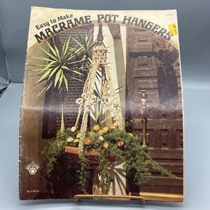 Vintage Macrame Patterns, Easy to Make Pot Hangers Craft Course Book H224, Handi - Picture 1 of 2