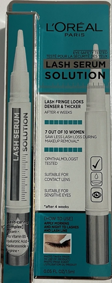 L’Oreal Paris Lash Serum Solution .05 oz. Fuller Lashes New - Image 1 of 1