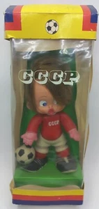 Seltene Vintage sowjetische Gummipuppe Spielzeug Jugoslawien UdSSR Fußballspieler Oleg Blokhin - Bild 1 von 10